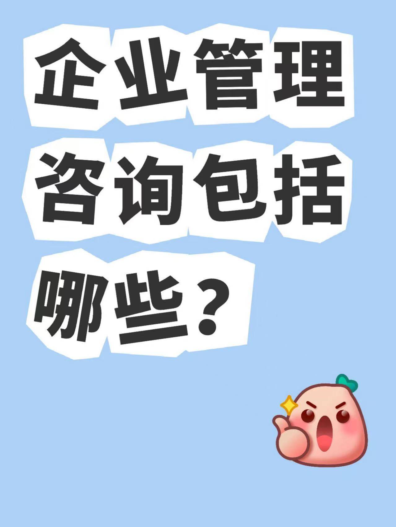 企业管理咨询包括哪些